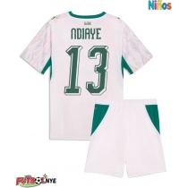 Camiseta Senegal Iliman Ndiaye #13 Primera Equipación para niños Mundial 2026 manga corta (+ pantalones cortos)